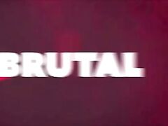 BrutalClips - Nasty Slut Roughed up by 2 Cocks